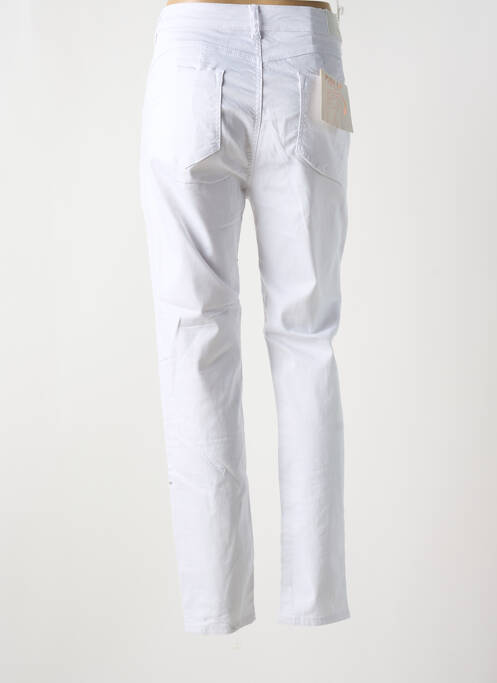 Jeans coupe slim stretch taille normale blanc BS JEANS femme