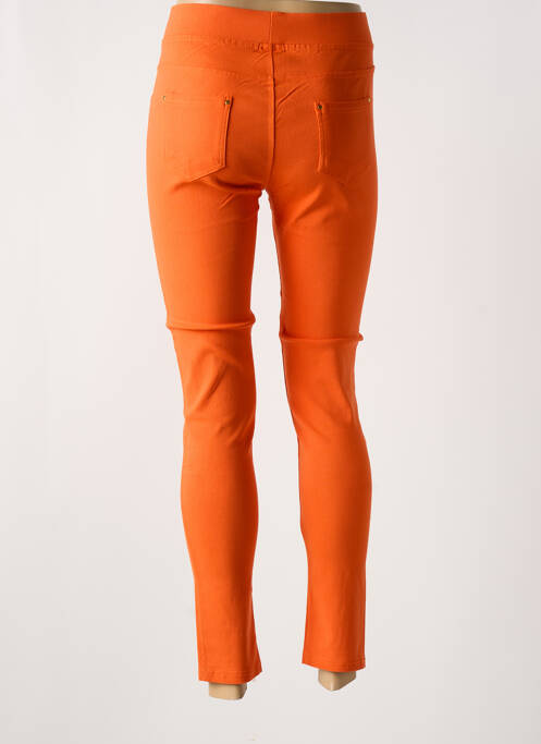 Jegging taille haute taille haute orange CHRISTY femme