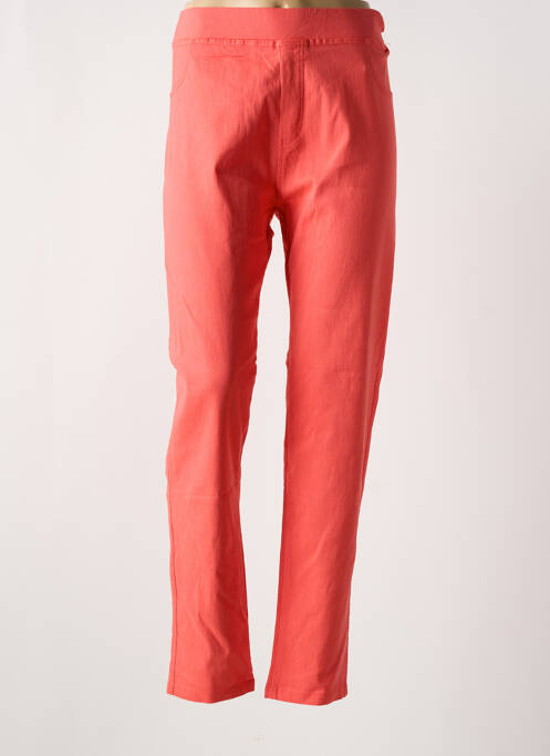 Jegging taille haute taille haute orange clair CHRISTY femme