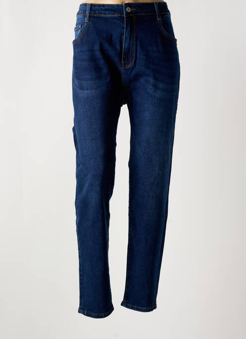 Jeans coupe slim stretch taille normale bleu BS JEANS femme
