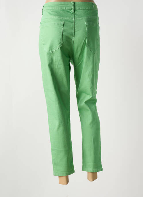 Pantalon 7/8 stretch taille normale vert BS JEANS femme