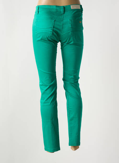 Jeans coupe slim stretch taille basse vert LES P'TITES BOMBES femme