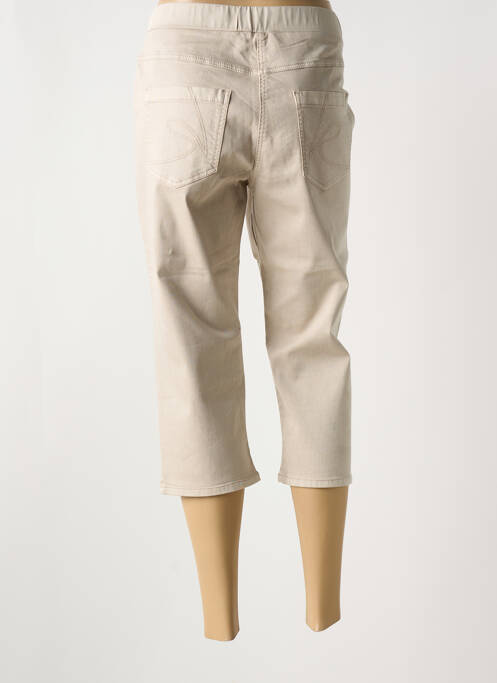Pantacourt stretch taille normale beige CONCEPT K femme