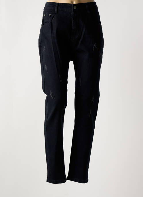 Jeans coupe slim noir POMME ROUGE pour femme