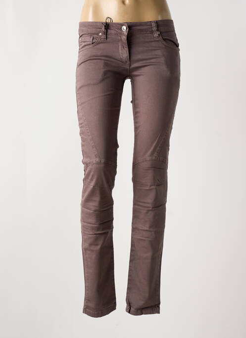 Jeans coupe slim violet LES P'TITES BOMBES pour femme