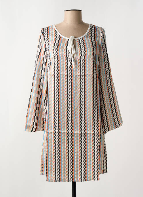 Robe courte blanc ARELINE pour femme