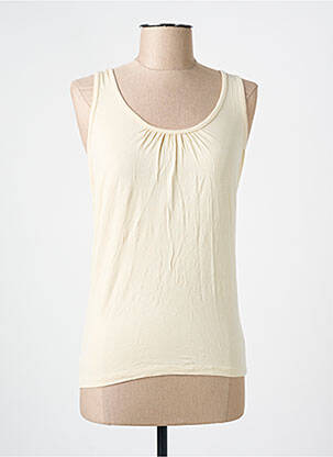 Débardeur stretch sans manche beige BLACK LABEL femme