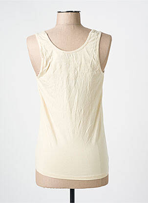 Débardeur stretch sans manche beige BLACK LABEL femme