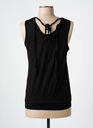 Débardeur stretch sans manche noir BLACK LABEL femme