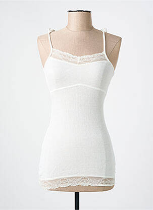 Top stretch fines bretelles beige ONLY femme