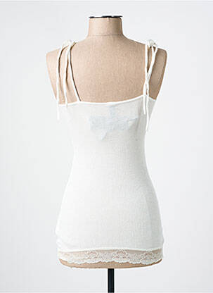 Top stretch fines bretelles beige ONLY femme
