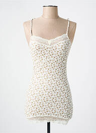 Top stretch fines bretelles beige ONLY femme