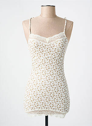 Top stretch fines bretelles beige ONLY femme