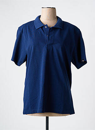 Polo stretch manches courtes bleu BP femme