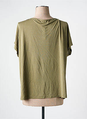 T-shirt coupe droite manches courtes vert VAN-DOS femme