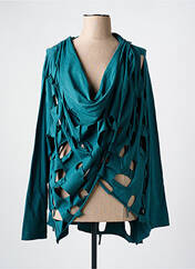 Gilet manches longues bleu PIMENT ROUGE pour femme seconde vue