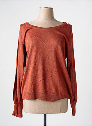 Pull orange KANOPE pour femme