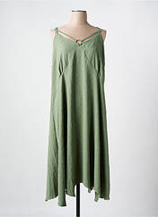 Robe mi-longue vert 2W PARIS pour femme seconde vue