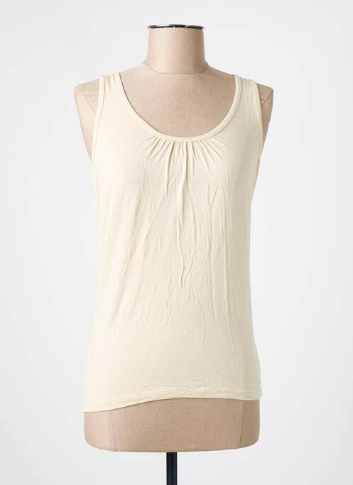 Débardeur stretch sans manche beige BLACK LABEL femme