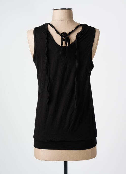 Débardeur stretch sans manche noir BLACK LABEL femme