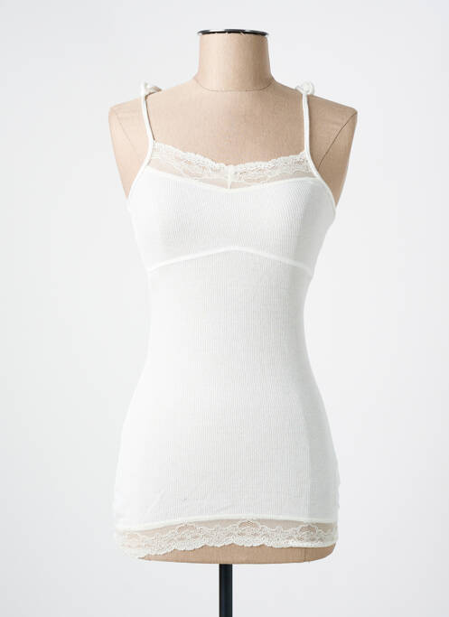 Top stretch fines bretelles beige ONLY femme