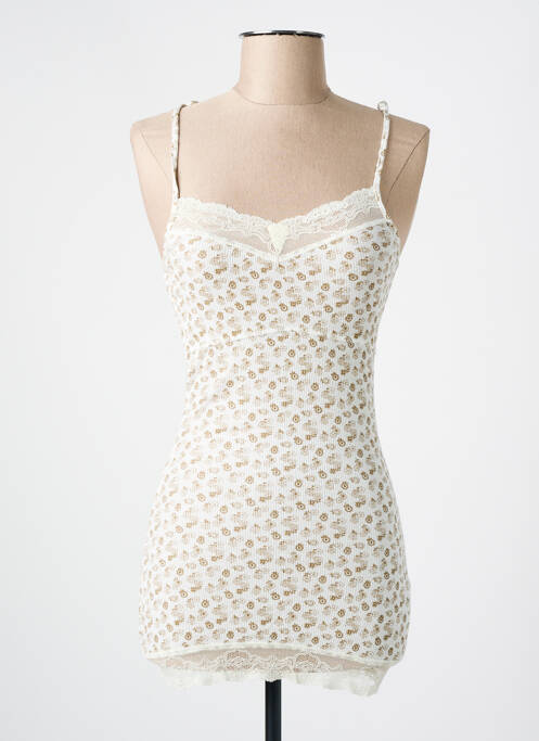 Top stretch fines bretelles beige ONLY femme