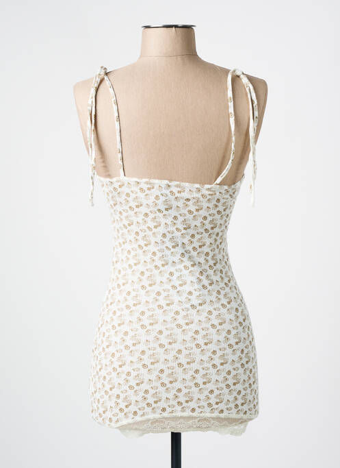 Top stretch fines bretelles beige ONLY femme