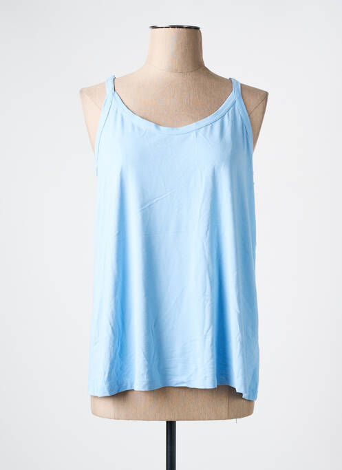 Top tissage jersey fines bretelles bleu NO SECRET femme