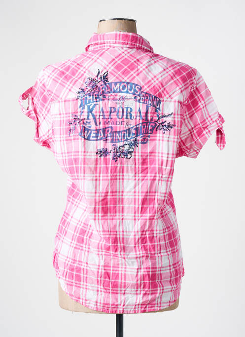 Chemisier manches courtes manches courtes rose KAPORAL femme