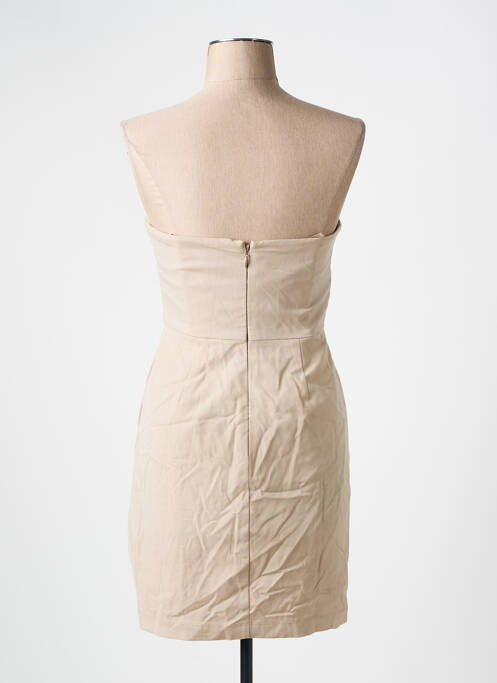 Robe courte beige BCBGMAXAZRIA femme