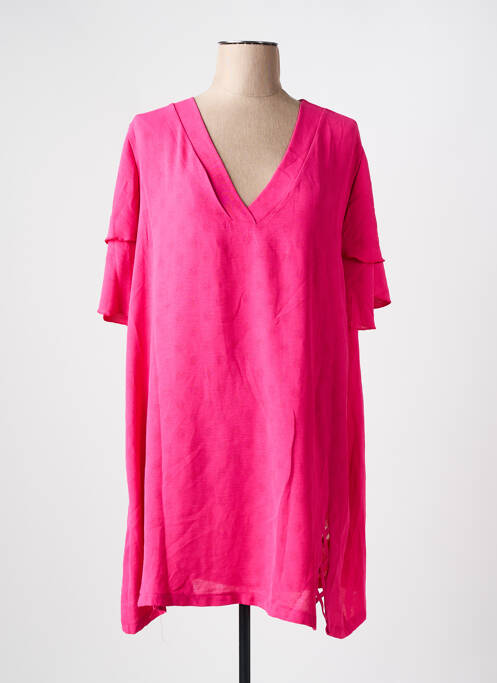 Tunique manches courtes rose 2W PARIS pour femme