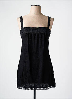 Top tissage jersey fines bretelles noir VERO MODA femme