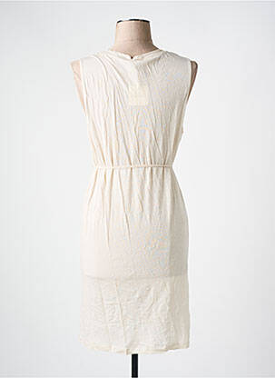 Robe mi-longue sans manche sans manche beige AMERICAN VINTAGE femme