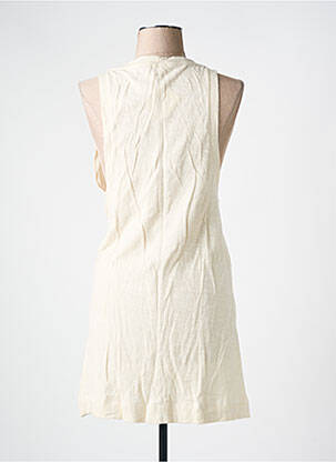 Robe courte sans manche sans manche beige AMERICAN VINTAGE femme