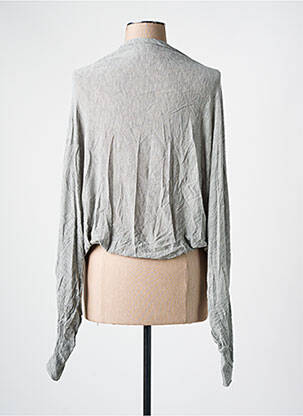 Gilet manches longues stretch gris RINASCIMENTO femme