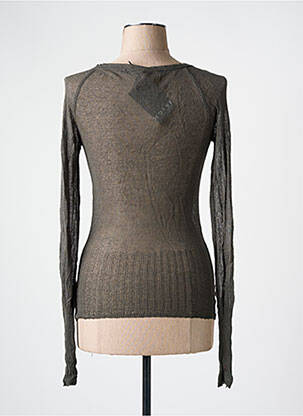 Gilet manches longues coupe cintrée gris BLACK LABEL femme