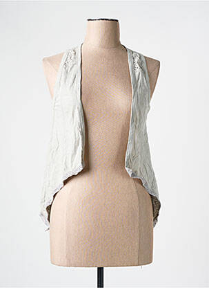 Gilet sans manche maille fine gris STREET ONE femme