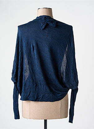 Gilet manches longues manches longues bleu LILI LOVELY femme