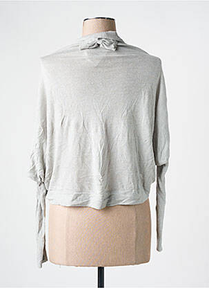 Gilet manches longues manches longues gris LILI LOVELY femme