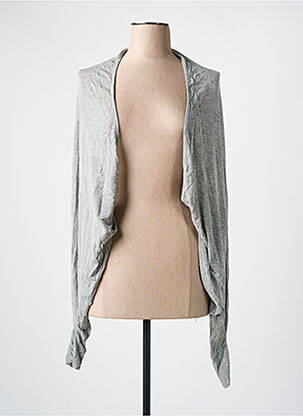Gilet manches longues stretch gris RINASCIMENTO femme