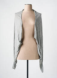 Gilet manches longues stretch gris RINASCIMENTO femme