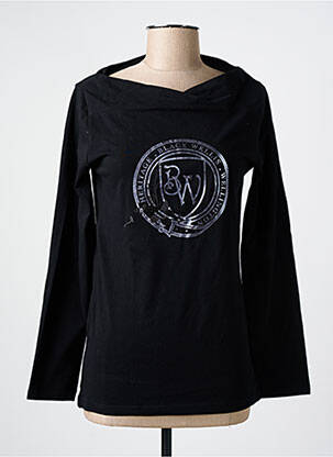 T-shirt manches longues manches longues noir BLACK WELLIS femme