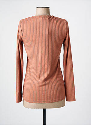 T-shirt manches longues manches longues marron COTTON BROTHERS femme