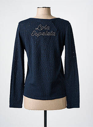 Pull coupe cintrée manches longues bleu LOLA ESPELETA femme