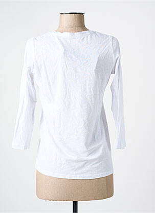 T-shirt manches 3/4 manches 3/4 blanc SCHOOL RAG femme