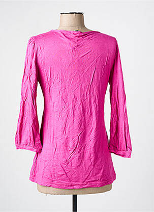 Blouse tissage popeline manches longues rose VERO MODA femme