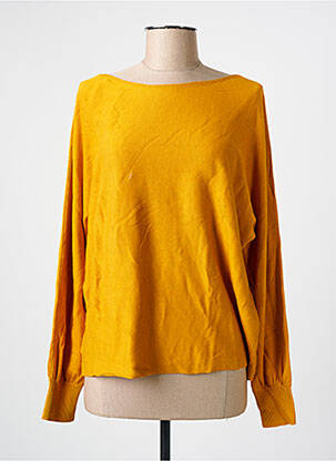 Pull coupe droite manches longues jaune STREET ONE femme