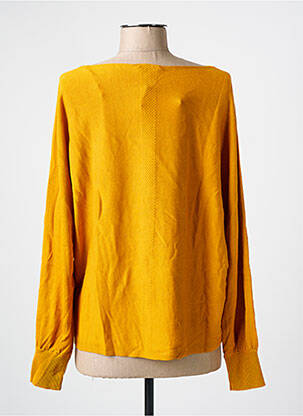 Pull coupe droite manches longues jaune STREET ONE femme