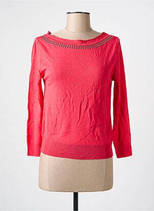 Pull coupe droite manches longues rose RINASCIMENTO femme