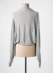 Gilet manches longues gris RINASCIMENTO pour femme seconde vue